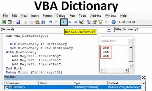 vba Dictionary源码